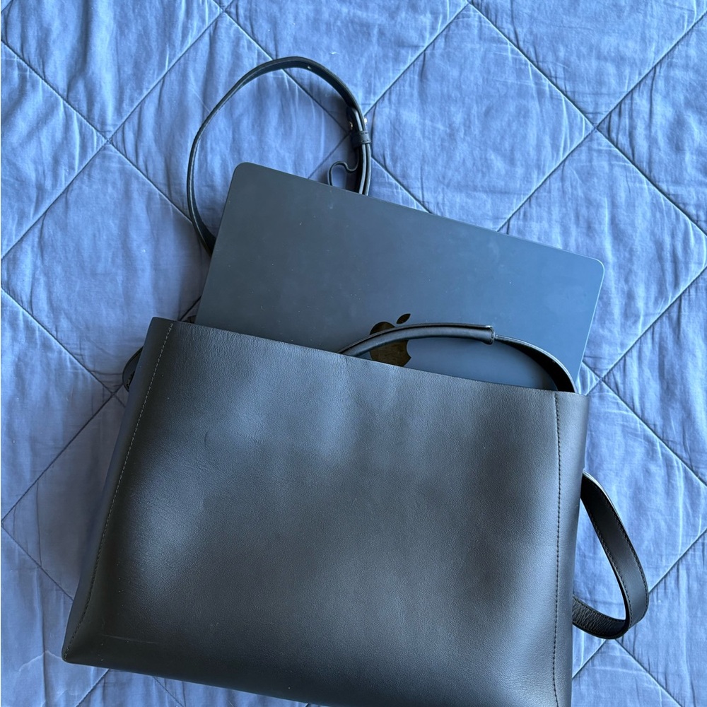 Flattered Hedda Grande Leather Tote Bag/LaptopBag/Work Bag - Picture 3 of 5